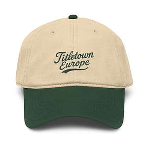Titletown Europe – Throwback Garment Washed Packers Baseball Cap – Paris Fan Club Edition
