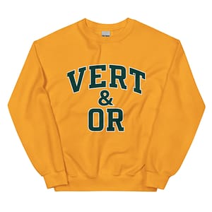 Vert & Or - Green & Gold Green Bay Packers NOT Sporty & Rich Paris Fan Club Sweatshirt - Gold