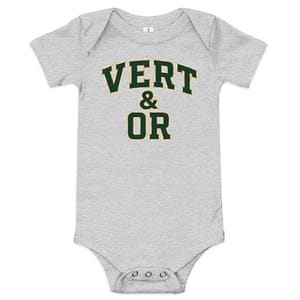 Vert & Or – Green & Gold Baby Onesie – Paris Packers Fan Club