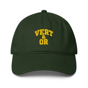 Vert & Or – Green & Gold Low Profile Dad Cap – Embroidered Paris Edition