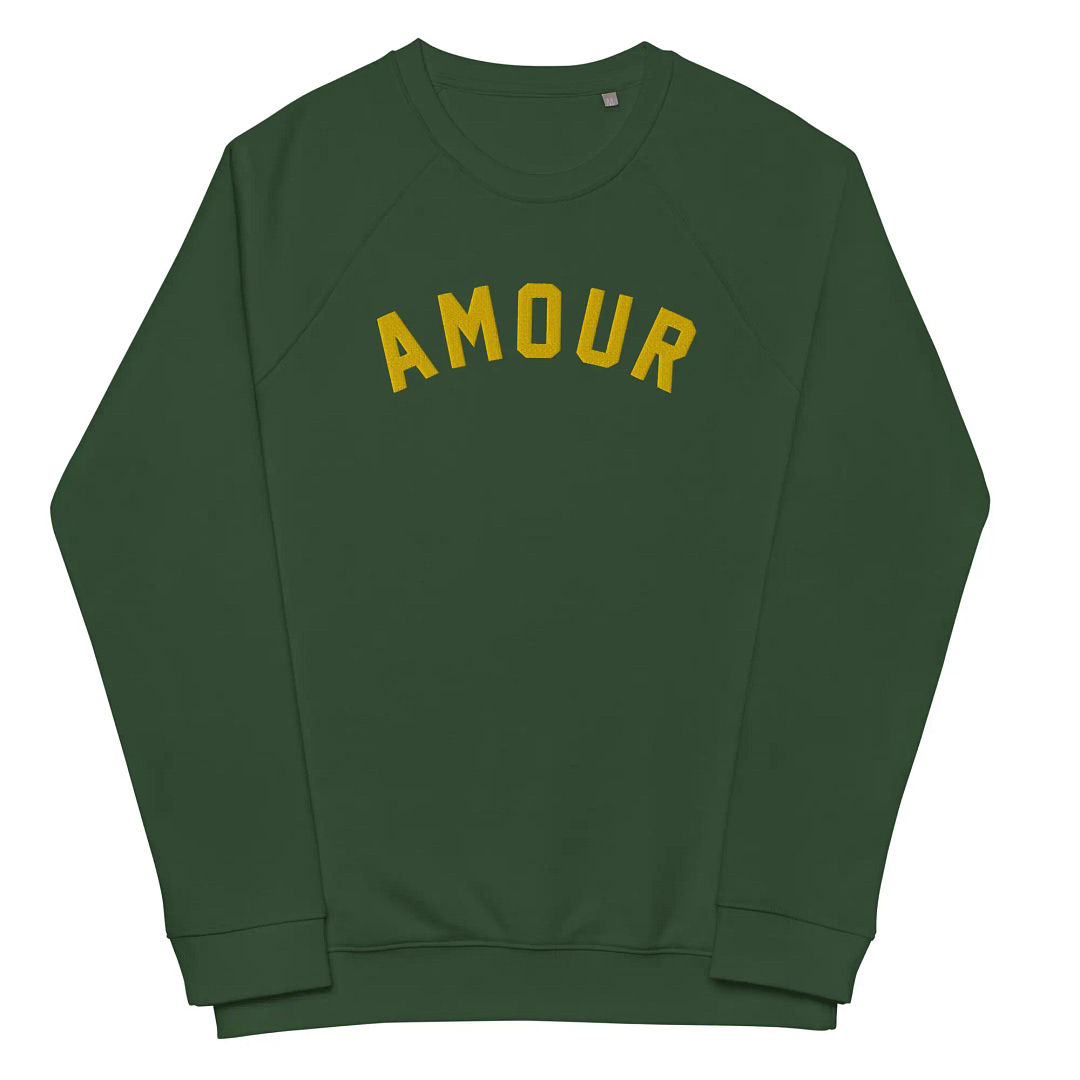 Amour Embroidery Luxe Unisex Sweatshirt